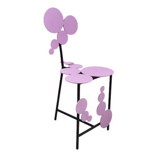 Japanese Spring Chair in Steel by Frederic Gaillard For Sale