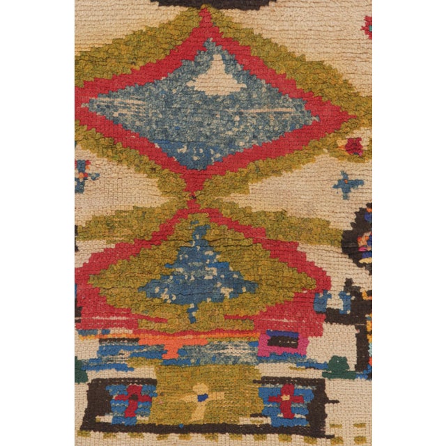 Moroccan Vintage Moroccan Runner Rug With Vibrant Geometric Patterns, From Rug & Kilim For Sale - Image 3 of 7