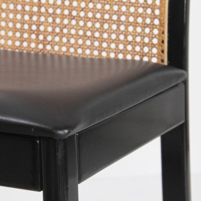 Black Mod. 840 Chairs by Tito Agnoli for Montina, 1970s, Set of 4 For Sale - Image 8 of 13