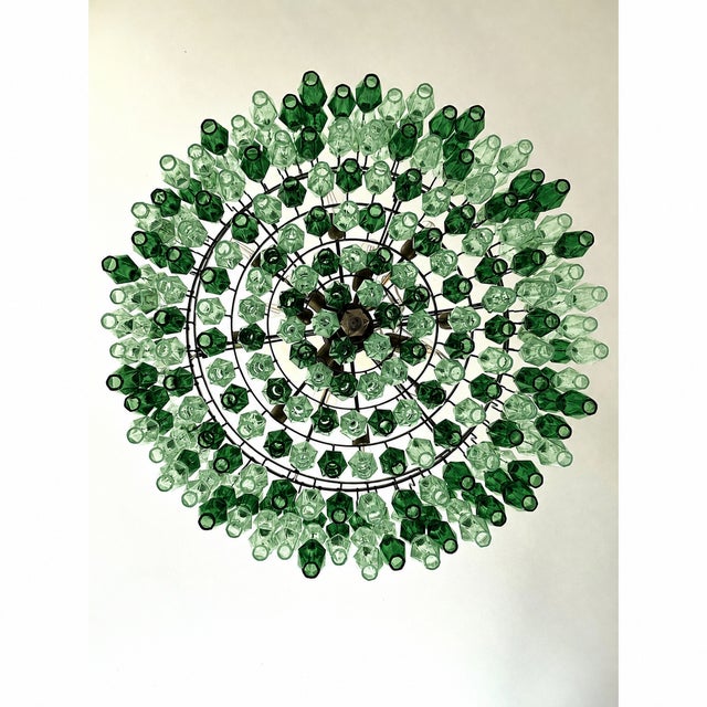 Oversized Contemporary Murano Glass Poliedro Chandelier in Burnished Venini Style by Simoeng For Sale - Image 12 of 12