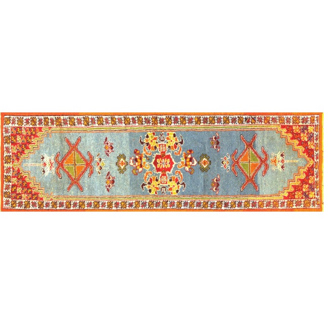 Textile 1960s Turkish Oushak Runner For Sale - Image 7 of 7