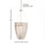 Dripping with sophistication, the Kiara Pendant is utterly on trend. Illuminate the entryway, hall or kitchen table in...