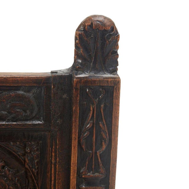 17th Century 17th Century French Renaissance Oak Caquetoire For Sale - Image 5 of 8