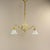Viennese Art Nouveau Pendant Lamp with Opal Shades, 1920s For Sale - Image 3 of 10