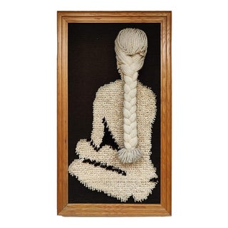 Vintage Wool Smyrna Wall Tapestry, 1970s For Sale