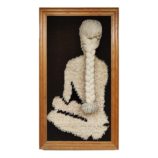 Vintage Wool Smyrna Wall Tapestry, 1970s For Sale