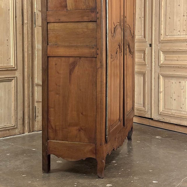 19th Century Country French Fruitwood Armoire From Normandy For Sale - Image 12 of 18