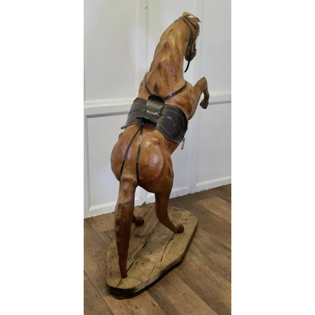 Life Size Arts and Crafts Leather Model of a Horse Almost Life Size Leather Horse This is a rare and beautiful find, it...