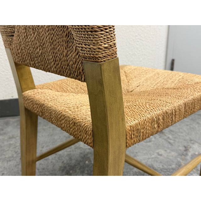 Williams Sonoma Home Ruthford Woven Side Chair For Sale - Image 10 of 12