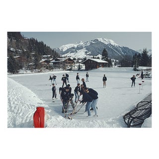Slim Aarons, Ice Hockey, Estate Stamped Digital Print For Sale