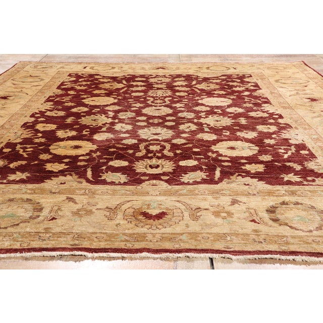 Vintage Pakistani Oushak Rug, 07'11 X 09'06 For Sale - Image 9 of 10