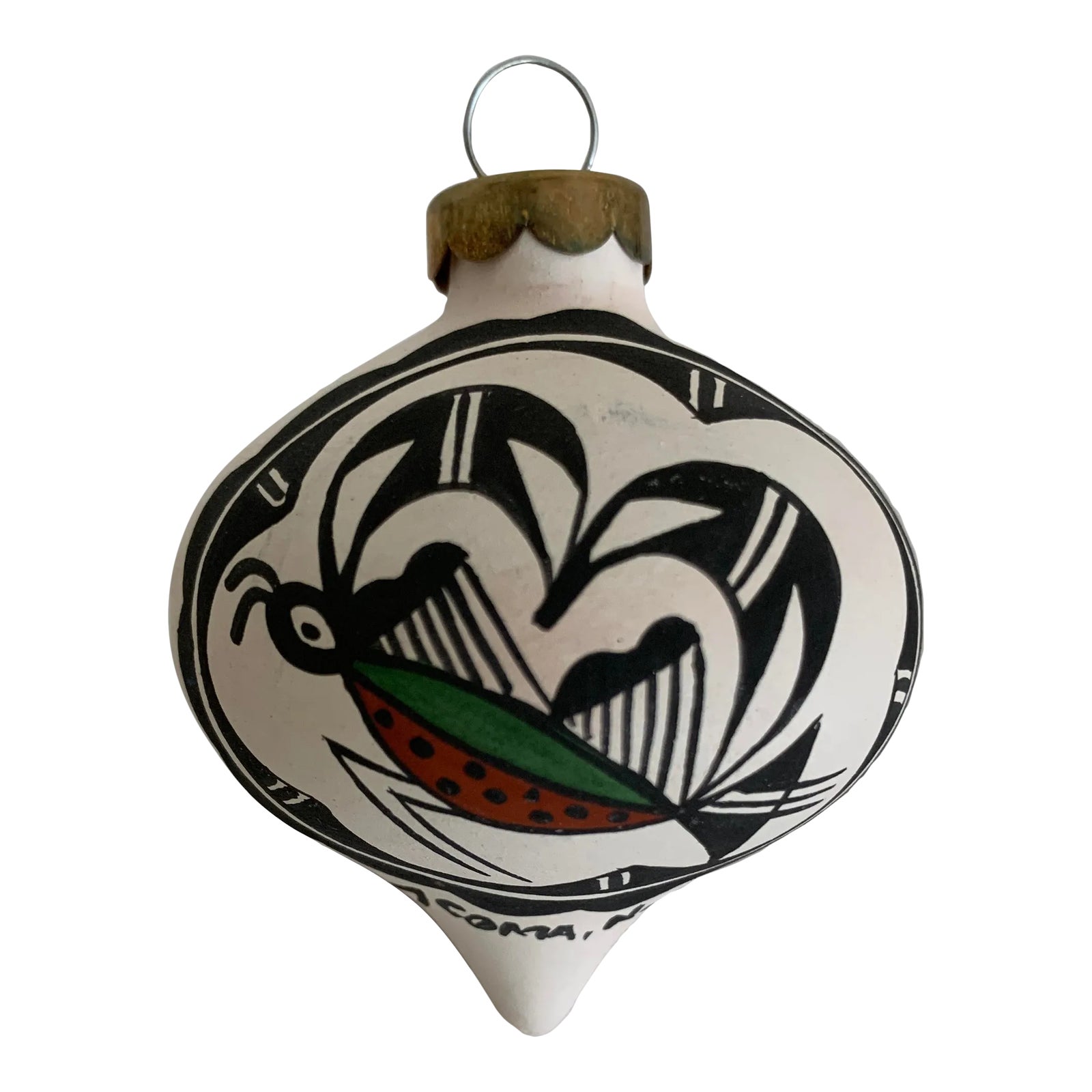 2000s Pottery Ornament by M. Antonio Chairish