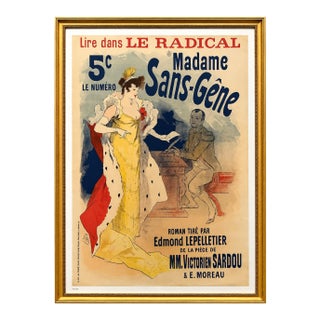 Jules Chéret - Madame Sans-Gêne, Le Radical, French Belle Époque Lithograph Poster, 1894 For Sale