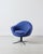 1970s Blue Swivel Chair on Chrome Legs, 1970s For Sale - Image 5 of 7