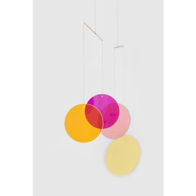 Mobile with Round Dichroic Glasses by Camilla Richter For Sale - Image 12 of 12
