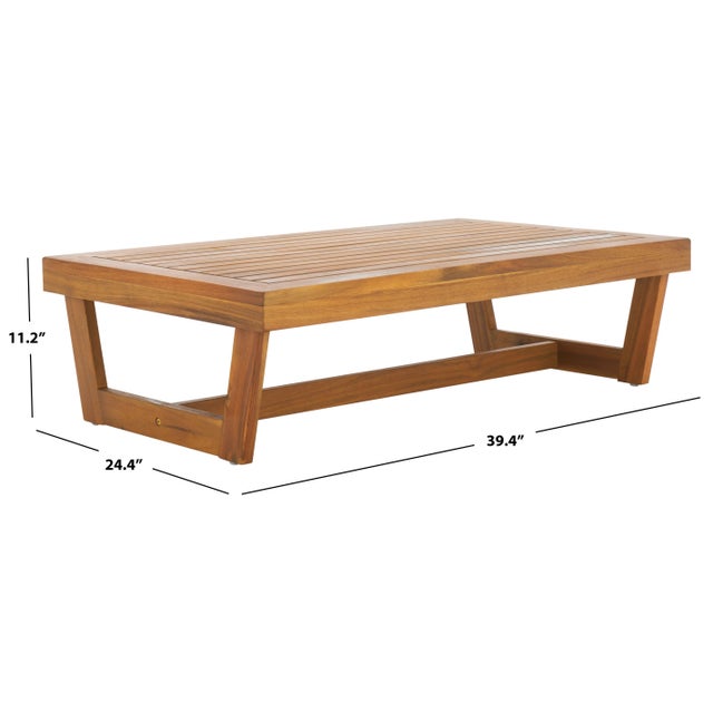 Modern Lynn Coffee Table, Natural For Sale - Image 3 of 9