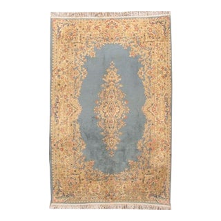 Vintage Circa 1940 Kirman Area Rug 5ft 11in X 9ft 2in For Sale