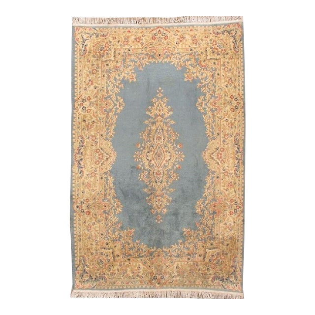 Vintage Circa 1940 Kirman Area Rug 5ft 11in X 9ft 2in For Sale