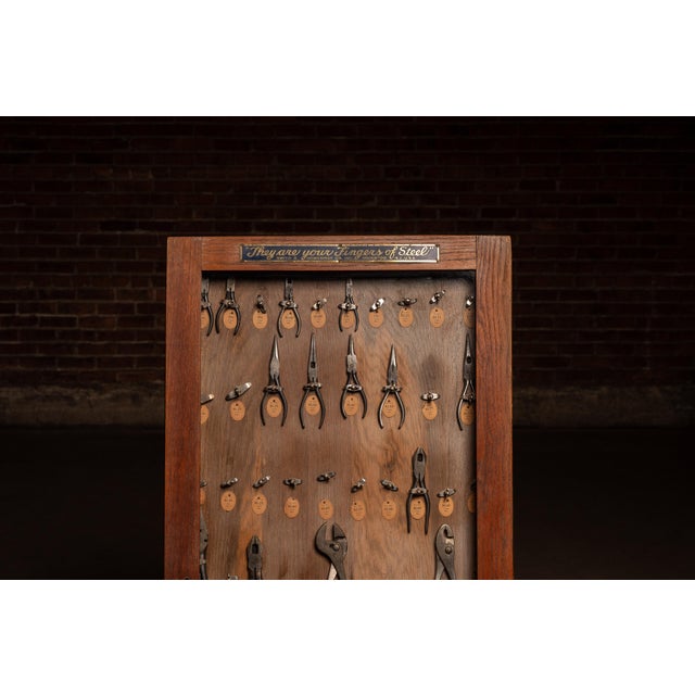 Antique Crescent and Red Devil Tool Display Case For Sale In Chicago - Image 6 of 10
