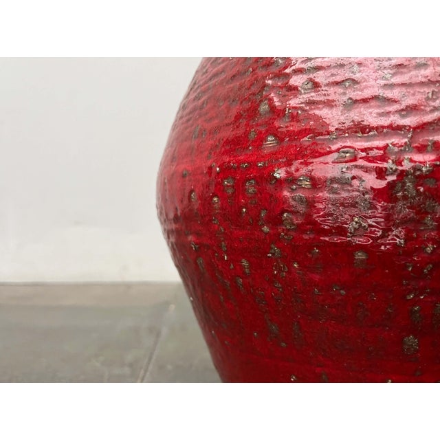 Mid-Century Modern West German Pottery WGP Floor Vase from Ü-Keramik Übelacker, 1960s For Sale - Image 4 of 18