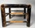 Boho Chic Bamboo Black Painted Distressed Low Riser/Plant Stand For Sale In Houston - Image 6 of 10