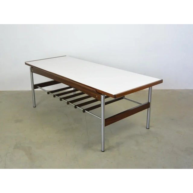 Brown Rosewood Coffee Table with Reversible Top from TopForm, 1960s For Sale - Image 8 of 9