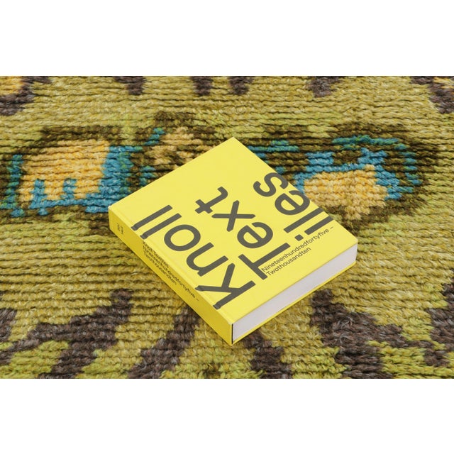 Vintage Swedish Rya Wool Rug in Gold & Blue by Rug & Kilim, 1970-1979 For Sale - Image 9 of 9