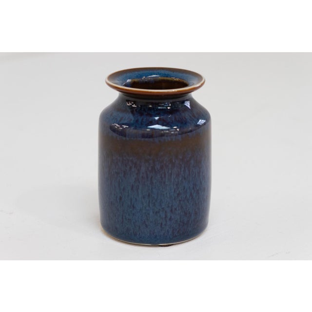 Blue Ceramic Vase by Carl-Harry Stålhane for Rörstrand, Sweden, 1960s For Sale - Image 13 of 13