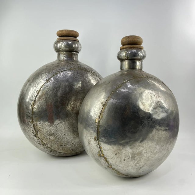 Early 20th Century Huge Indian Metal Bottle MATTER COLLECTION For Sale - Image 10 of 10