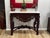 Victorian 1990s Victorian Hand Carved Wood and Limestone Console Table For Sale - Image 3 of 12