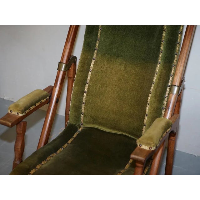 Set of Victorian Military Campaign Steamer Liner Folding Chairs For Sale - Image 5 of 17