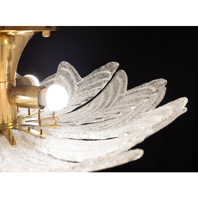 Amalfi Italian Murano Glass Ceiling Light or Chandelier, 1970s For Sale - Image 9 of 12