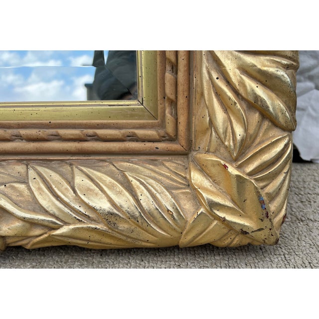 Vintage Gold Neoclassical Style Wall Mirror For Sale In Sacramento - Image 6 of 12