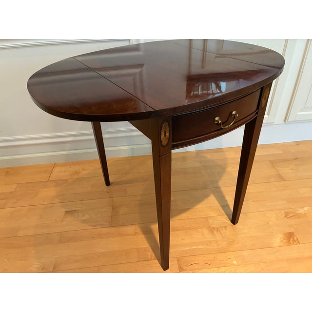Late 20th Century Vintage Hickory Chair Pembroke Table For Sale - Image 5 of 10