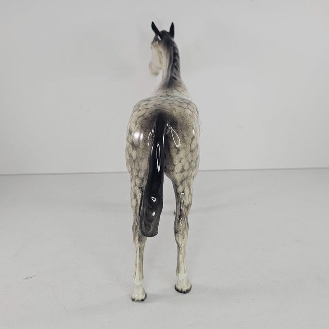 Beswick England Early Rocking Horse Dapple Grey Horse Bois Roussel #701 For Sale In Tulsa - Image 6 of 10