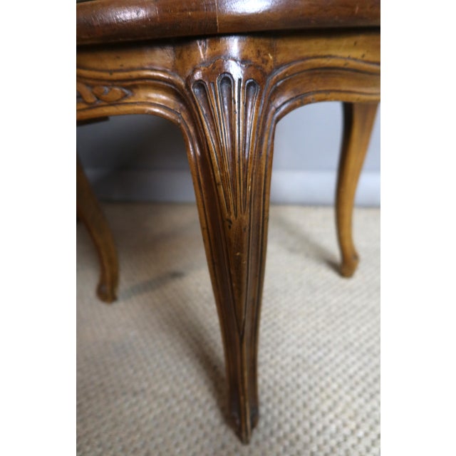Brown Vintage Louis XV Style Chairs, 1990s, Set of 6 For Sale - Image 8 of 11