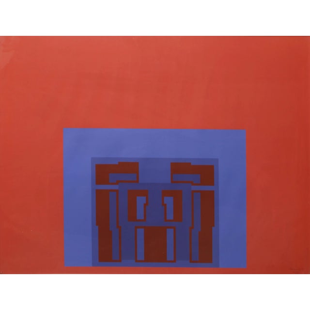 The Paramount Suite (Red), Robyn Denny Screenprint, Signed and Numbered in Pencil For Sale