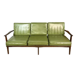 Mid Century Walnut Sofa