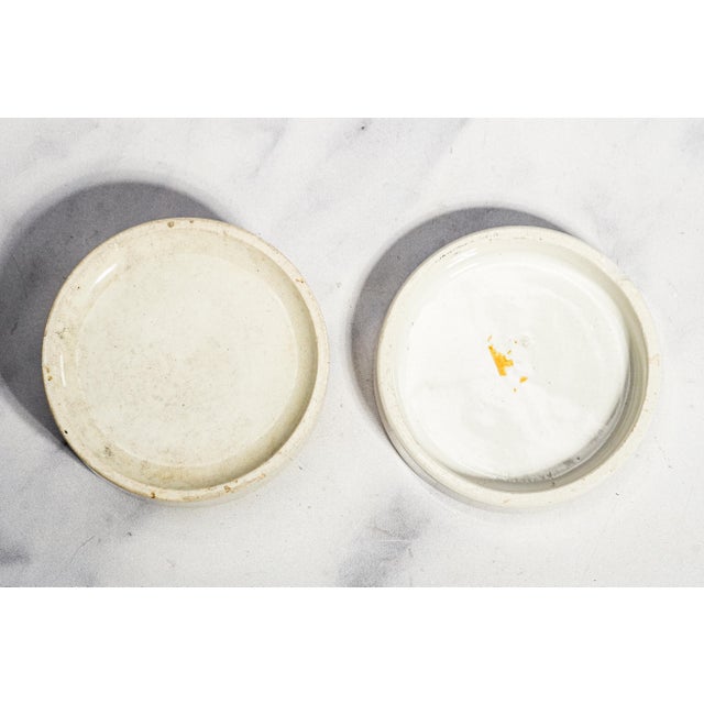 Interesting Antique Victorian S. Maw Son & Sons Cherry Tooth Paste Pot English Apothecary Jar Home Decor For Sale - Image 11 of 11
