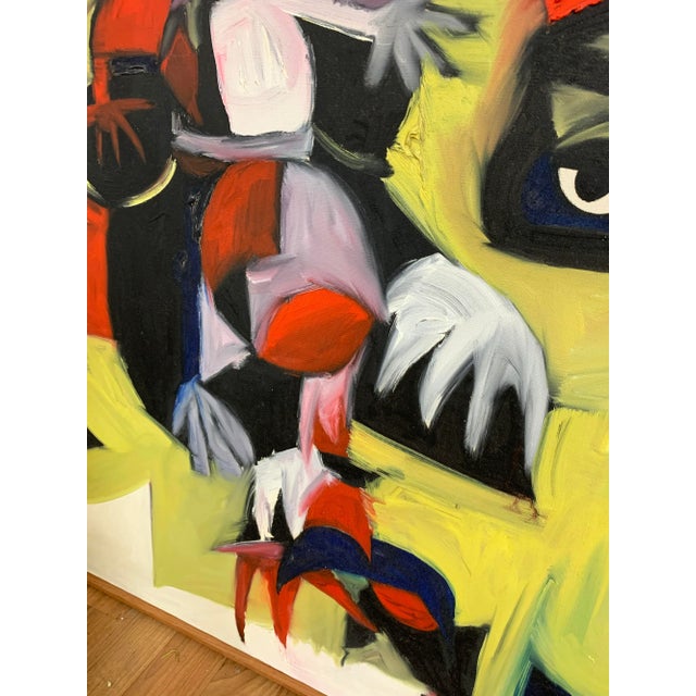 D. 1970 Expressionist Oil Painting by New York Artist Arnold Weber For Sale - Image 4 of 9