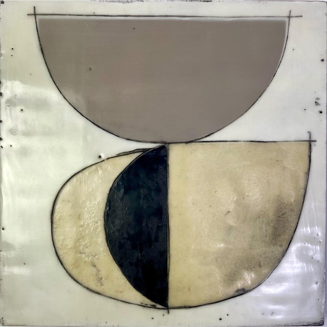 Encaustic Mixed Media Installation by Gina Cochran - "Cavalier" - 16 Panels For Sale - Image 14 of 18