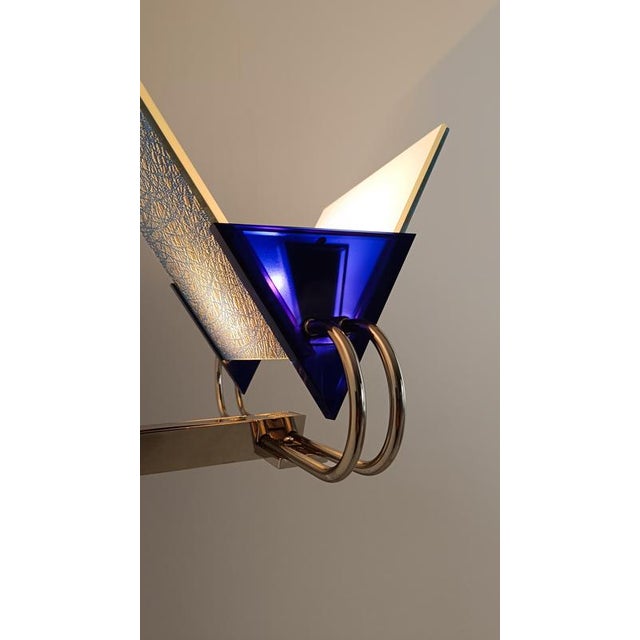 Italian Post Modern Sconce attributed to Perry A. King & S. Mirand for Arteluce, 1980s For Sale - Image 15 of 18