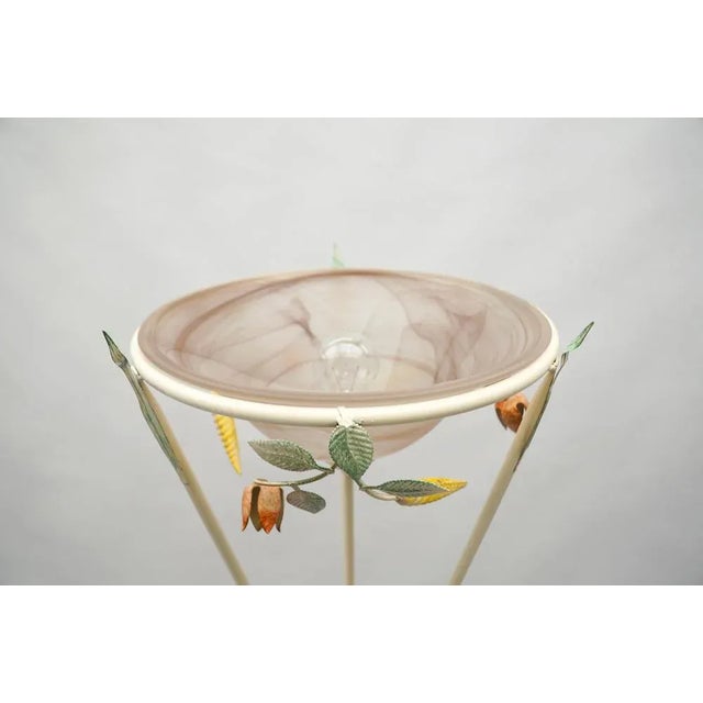 Metal Hollywood Regency Ceiling Floodlight Floor Lamp, 1970s For Sale - Image 7 of 10