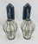 2000 - 2009 Pair Murano Style Outdoor Wall Sconces Caged Glass Lanterns, March 2001 For Sale - Image 5 of 18