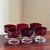 Vintage French Luminarc Ruby Red Coupe Glasses — Set of 6 For Sale In Baltimore - Image 6 of 11