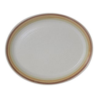 Vintage 1960s Ceramic Franciscan Dinnerware Sierra Sand Pattern Large Oval Platter For Sale