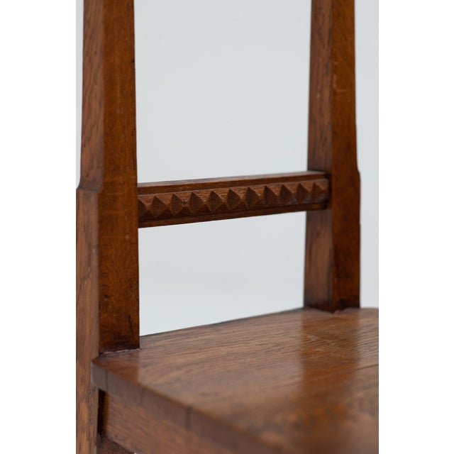 Antique English Arts and Crafts Chairs in Wood, 1890, Set of 2 For Sale - Image 3 of 10