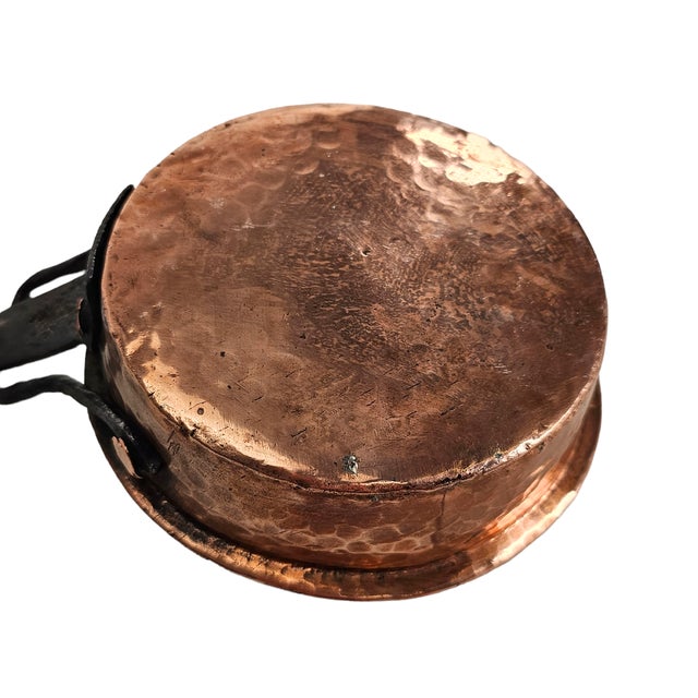 Antique Hand-Forged Copper & Iron Tinned Hearth Ladle (Circa 1850–1900) For Sale - Image 12 of 12