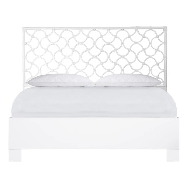 Mar Platform Bed King, White For Sale