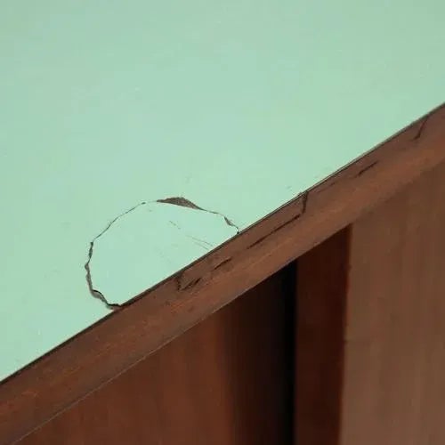 Brown Vintage Laminate and Teak Veneer Cupboard, Italy, 1960s For Sale - Image 8 of 12